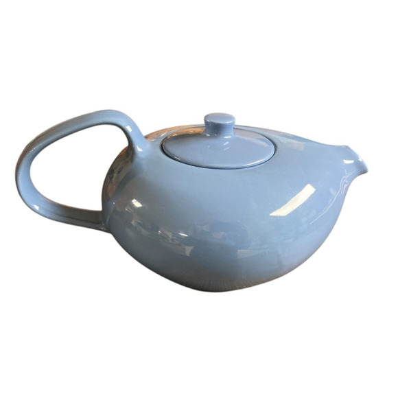 RUSSEL WRIGHT Oneida Blue Teapot MCM Retro MCM - Picture 1 of 5